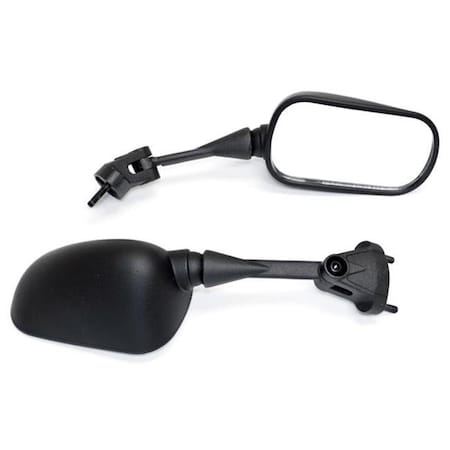 Krator OEM016 2004-2010 Kawasaki Ninja ZX10R ZX6R 2005-2008 OEM Stock Style Racing Mirrors Left & Right Set; Black